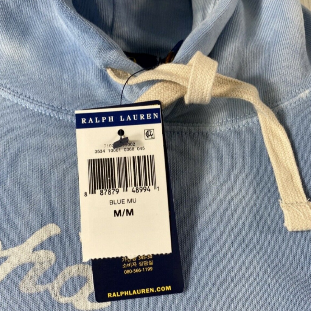 Polo Ralph Lauren Men's Medium Laguna Hawaiian Spa Terry Hoodie Sweatshirt NWT - Picture 3 of 10
